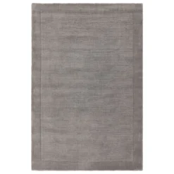 Wool Border Rug - Grey - 120x170cm