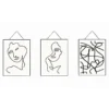 Abstract Hanging Prints - Set Of 3 - 40x30cm