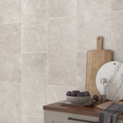 None Palio Light Grey Ceramic Wall & Floor Tile 300 X 600mm