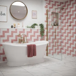 Country Living Artisan Peony Blush Ceramic Wall Tile 75 X 150mm - 0.5sqm Pack 16 Country Living Artisan Peony Blush Ceramic Wall Tile 75 X 150mm - 0.5sqm Pack -Homebase Furniture Store 13220554 1824909608180063