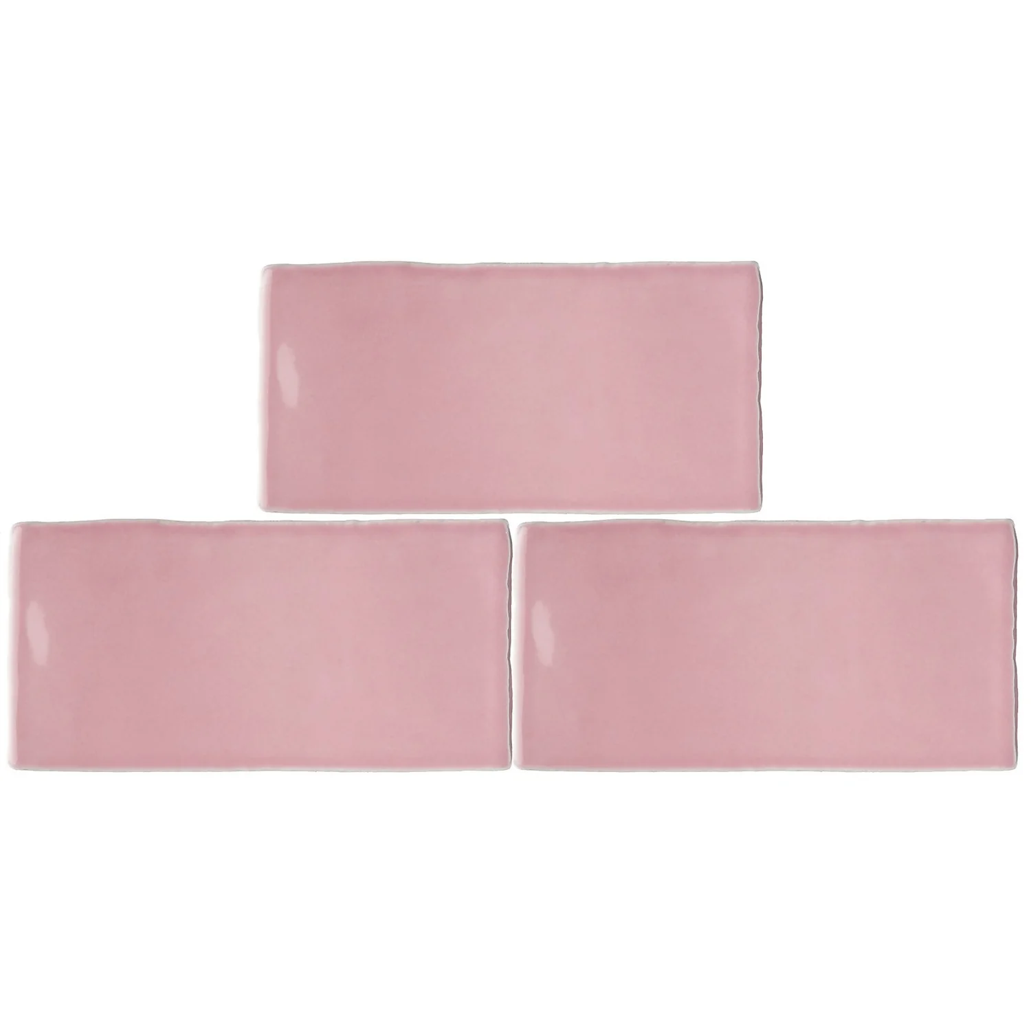 Country Living Artisan Peony Blush Ceramic Wall Tile 75 X 150mm - 0.5sqm Pack 3 Country Living Artisan Peony Blush Ceramic Wall Tile 75 X 150mm - 0.5sqm Pack - Image 3
