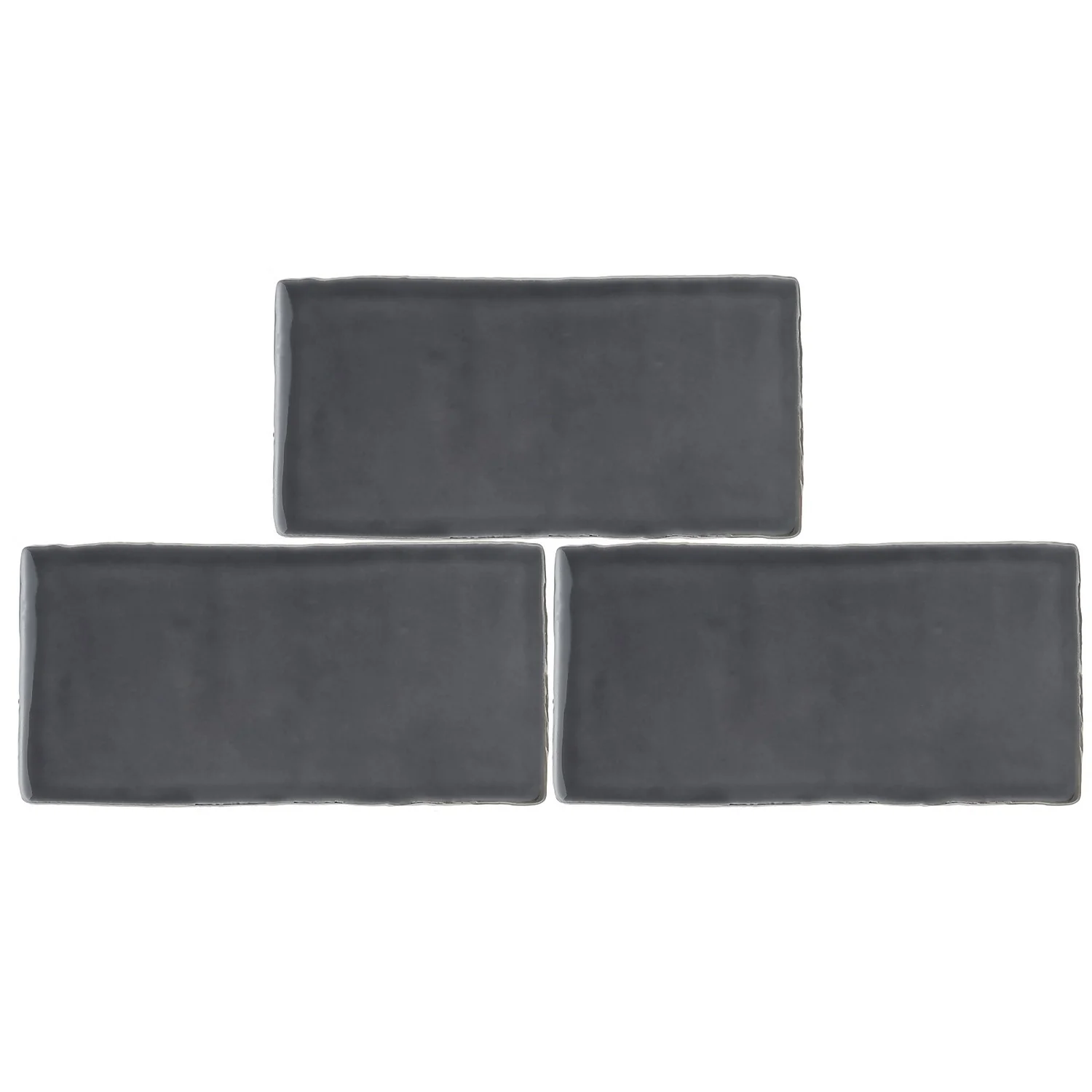 Country Living Artisan Stormy Grey Ceramic Wall Tile 75 X 150mm - 0.5sqm Pack 3 Country Living Artisan Stormy Grey Ceramic Wall Tile 75 X 150mm - 0.5sqm Pack - Image 3