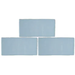 Country Living Artisan Blue Skies Ceramic Wall Tile 75 X 150mm - 0.5sqm Pack -Homebase Furniture Store 13220558 7594916409855063