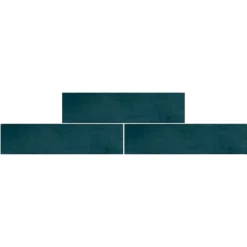 House Beautiful Aurelia Kingfisher Ceramic Wall Tile 75 X 300mm - 0.5sqm Pack -Homebase Furniture Store 13220568 1284916342904234