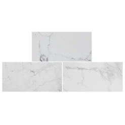 Calacatta Gloss Marble Effect Porcelain Wall & Floor Tile 315 X 615mm - 1.16sqm Pack -Homebase Furniture Store 13220575 1964916611994991