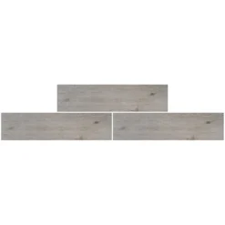 House Of Wall Tiles Wood Effect Grey Oak Porcelain Floor Tile 600x150mm - 0.99sqm Pack -Homebase Furniture Store 13220577 1134916352392358