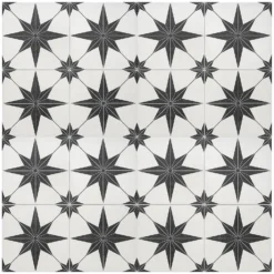 Country Living Starry Skies White Light Porcelain Floor & Wall Tile 1.42sqm Pack - 450x450mm -Homebase Furniture Store 13220583 2094915124923530