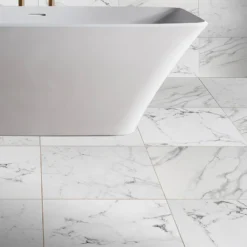 Calacatta Matt Marble Effect Porcelain Wall & Floor Tile 300 X 600mm - 1.08sqm Pack