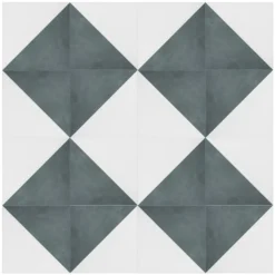 House Beautiful Cube Fern Porcelain Wall & Floor Tile 200 X 200mm - 0.52sqm Pack -Homebase Furniture Store 13220592 1144915382051988