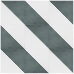 House Beautiful Cube Fern Porcelain Wall & Floor Tile 200 X 200mm - 0.52sqm Pack -Homebase Furniture Store 13220592 2144924675957482