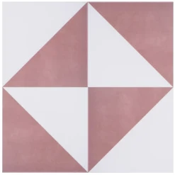 House Beautiful Cube Blush Porcelain Wall & Floor Tile 200 X 200mm - 0.52sqm Pack -Homebase Furniture Store 13220593 1614915382833995