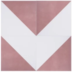 House Beautiful Cube Blush Porcelain Wall & Floor Tile 200 X 200mm - 0.52sqm Pack -Homebase Furniture Store 13220593 8314915382702721
