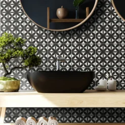 Fiore Eclipse Grey Porcelain Wall & Floor Tile 200 X 200mm - 0.52sqm Pack