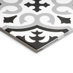 Fiore Classic Grey Porcelain Wall & Floor Tile 200 X 200mm - 0.52sqm Pack -Homebase Furniture Store 13220599 1794916347973772