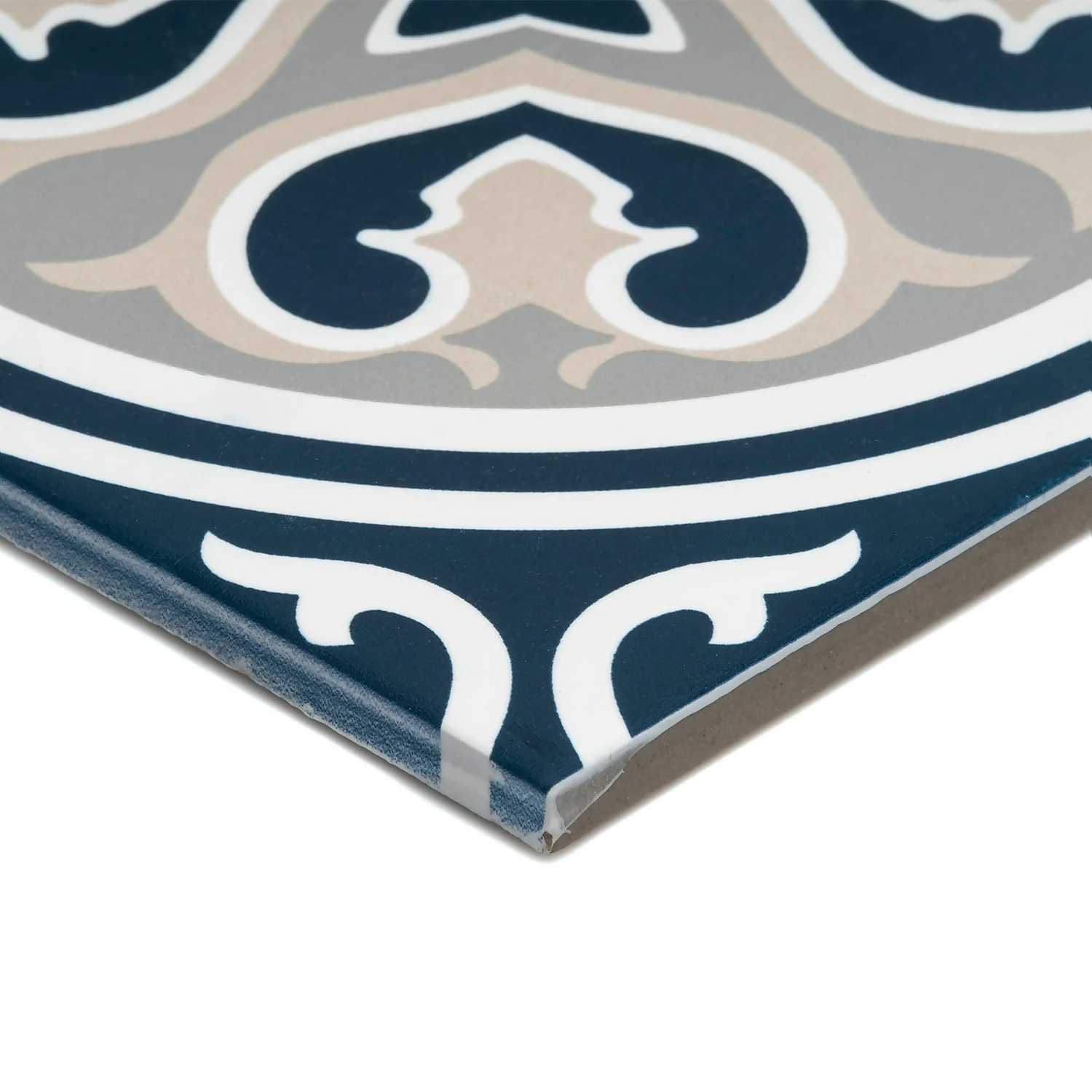 Fiore Vintage Floral Porcelain Wall & Floor Tile 200 X 200mm - 0.52sqm Pack 4 Fiore Vintage Floral Porcelain Wall & Floor Tile 200 X 200mm - 0.52sqm Pack - Image 4