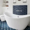 Country Living Artisan French Navy Ceramic Wall Tile 75 X 300mm - 0.5sqm Pack