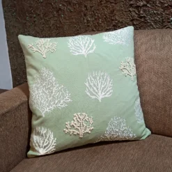 Country Living French Knot Salcombe Sea Flower Cushion -Homebase Furniture Store 13470290 1914929621034263