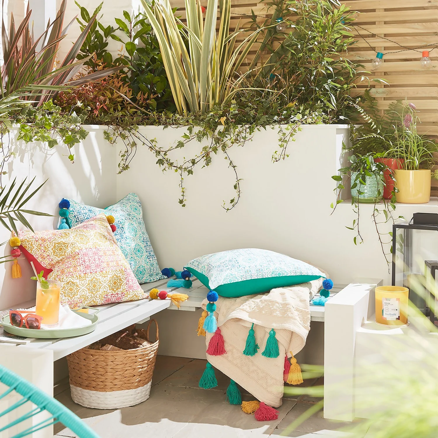 House Beautiful Paca Cushion - 45x45cm - Ibiza Pink 2 House Beautiful Paca Cushion - 45x45cm - Ibiza Pink - Image 2