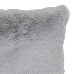 Faux Fur Rabbit Cushion - 45x45cm - Vapour -Homebase Furniture Store 13552792 8554964335813104