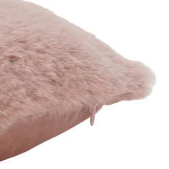 Faux Fur Rabbit Cushion - 45x45cm - Blush -Homebase Furniture Store 13552794 1374964335842942