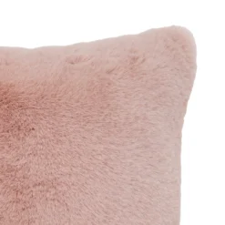 Faux Fur Rabbit Cushion - 45x45cm - Blush -Homebase Furniture Store 13552794 1494964335808562