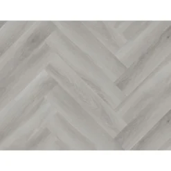 Kraus Herringbone Luxury Vinyl Floor Tile Sample - Owsten Grey -Homebase Furniture Store 13733828 1434957094586759