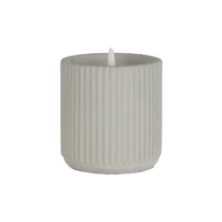 LED Concrete Candle - Grey -Homebase Furniture Store 13794265 2095009419440702