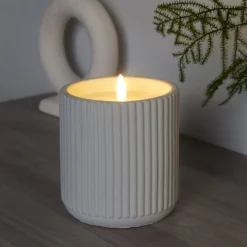LED Concrete Candle - Grey -Homebase Furniture Store 13794265 6025009419552608