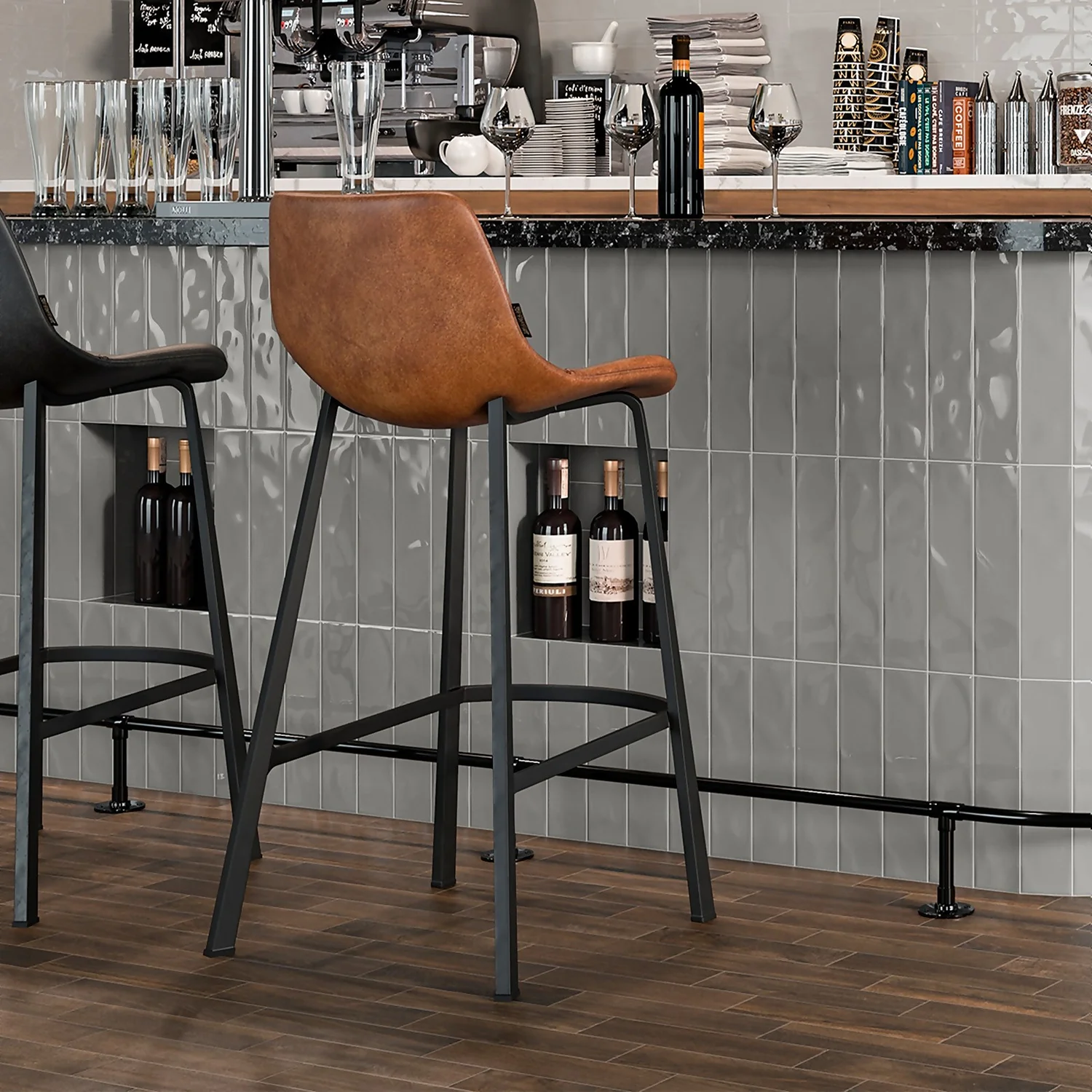 Marquis Ancien Grey Porcelain Tile (Sample Only) - 100 X 130mm 1 Marquis Ancien Grey Porcelain Tile (Sample Only) - 100 X 130mm