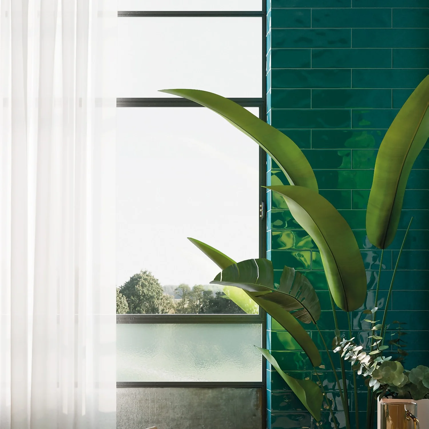 Marquis Ancien Green Porcelain Tile (Sample Only) - 100 X 130mm 1 Marquis Ancien Green Porcelain Tile (Sample Only) - 100 X 130mm