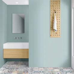 Marquis Brick Neutral Aqua Porcelain Tile (Sample Only) - 100 X 130mm -Homebase Furniture Store 13909445 3614980901710231