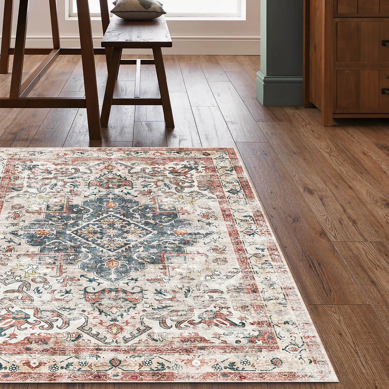 Buram Washable Rug - Multicoloured - 160x230cm 2 Buram Washable Rug - Multicoloured - 160x230cm - Image 2