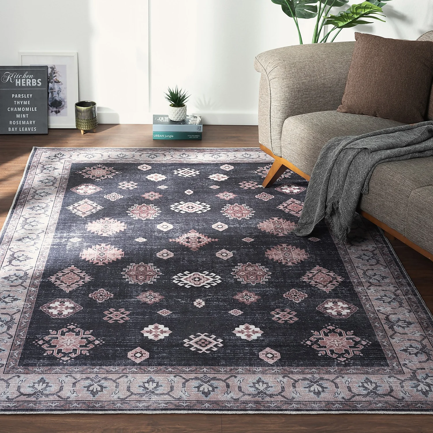 Persian Washable Farah Rug - 120x170cm 2 Persian Washable Farah Rug - 120x170cm - Image 2