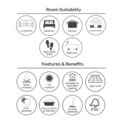 EGGER HOME Natural Creston Oak 8mm Aqua+ Laminate Flooring -Homebase Furniture Store 13999102 8335014868466066