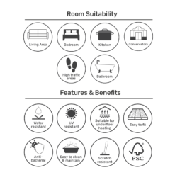 EGGER HOME Chalk Ceramic Tile 8mm Aqua+ Laminate Flooring 8 EGGER HOME Chalk Ceramic Tile 8mm Aqua+ Laminate Flooring -Homebase Furniture Store 13999107 1225014868679597