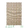 Recycled Cotton Geometric Rug - Ochre - 100x150cm