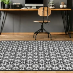 Recycled Cotton Starburst Rug - Monochrome - 160x230cm 11 Recycled Cotton Starburst Rug - Monochrome - 160x230cm -Homebase Furniture Store 14015883 1895006088511884