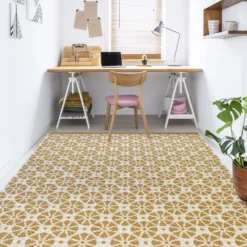 Recycled Cotton Starburst Rug - Ochre - 160x230cm 11 Recycled Cotton Starburst Rug - Ochre - 160x230cm -Homebase Furniture Store 14015885 1025006092794594