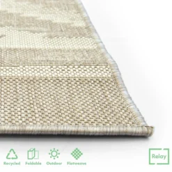 Recycled Diamond Rug - Natural - 60x230cm -Homebase Furniture Store 14015897 5595006088557652