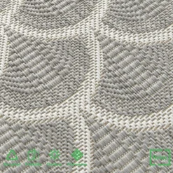 Relay Recycled Indoor/Outdoor Rug - Grey - 160x230cm -Homebase Furniture Store 14015912 6745006090459241