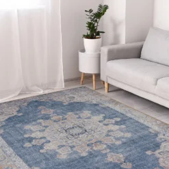 Opal Medallion Rug Navy 135x195cm -Homebase Furniture Store 14015920 2015006094727641