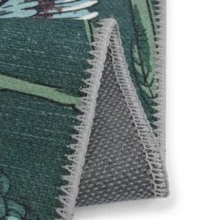 Opal Botanical Rug - Bottle Green - 135x195cm 10 Opal Botanical Rug - Bottle Green - 135x195cm -Homebase Furniture Store 14015924 1355006091997092