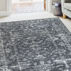 Traditional Rug - Charcoal - 160x230cm -Homebase Furniture Store 14015931 8335006088705516