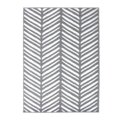 Herringbone Rug - Silver - 160x230cm