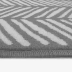 Herringbone Rug - Silver - 160x230cm -Homebase Furniture Store 14015959 8335006093840541