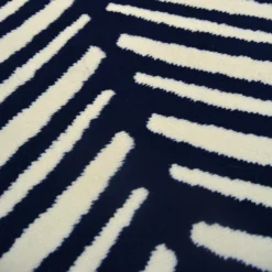 Herringbone Rug - Navy - 160x230cm 7 Herringbone Rug - Navy - 160x230cm -Homebase Furniture Store 14015964 1415006091837198