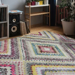Villa Tribal Rug - Multicoloured - 160x230cm -Homebase Furniture Store 14015977 1585006092541556