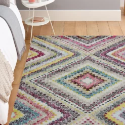 Villa Tribal Rug - Multicoloured - 160x230cm -Homebase Furniture Store 14015977 6525006092468638