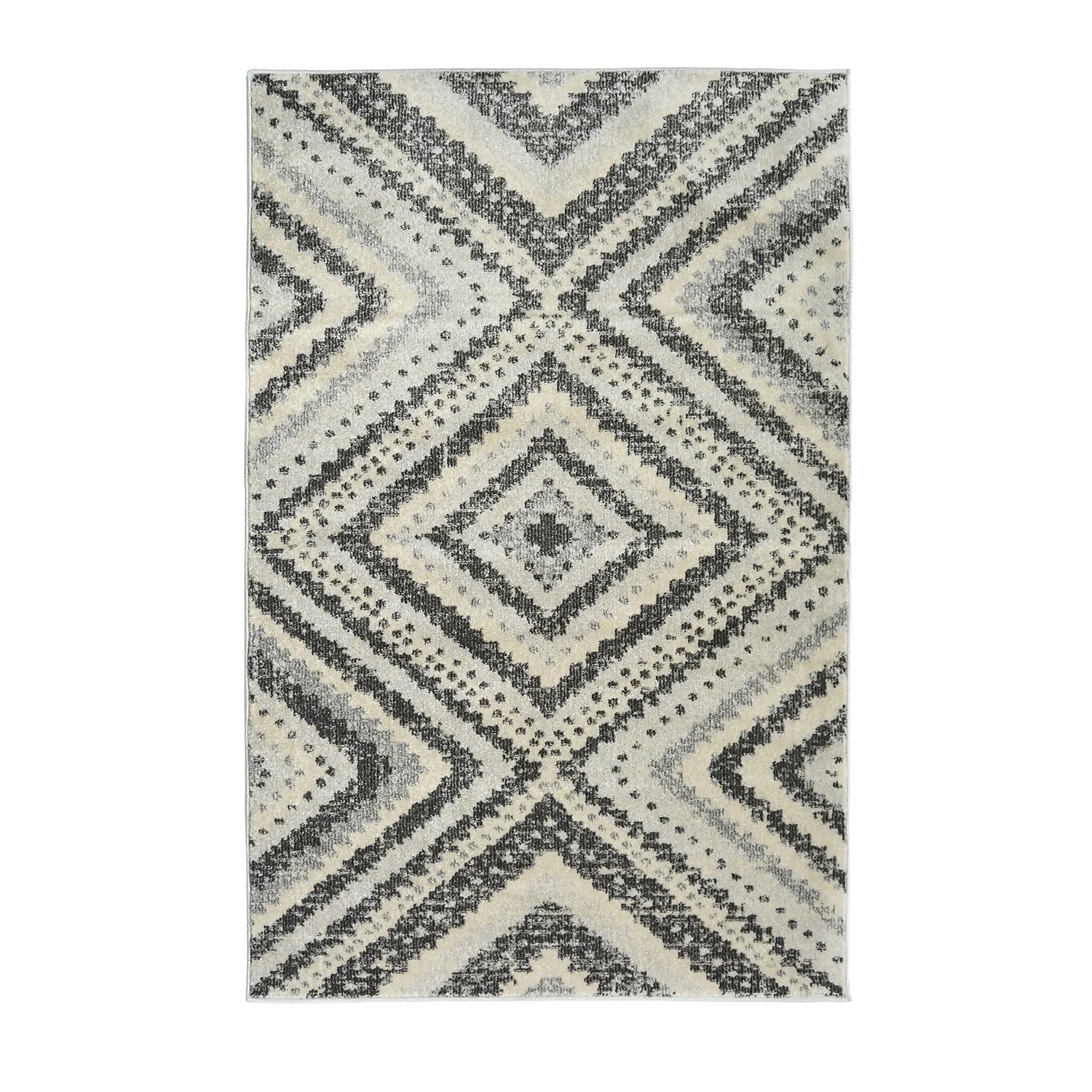 Villa Tribal Rug - Grey - 160x230cm 1 Villa Tribal Rug - Grey - 160x230cm