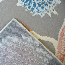 Abstract Birds Rug - Grey - 120x170cm -Homebase Furniture Store 14015996 7755006087153088